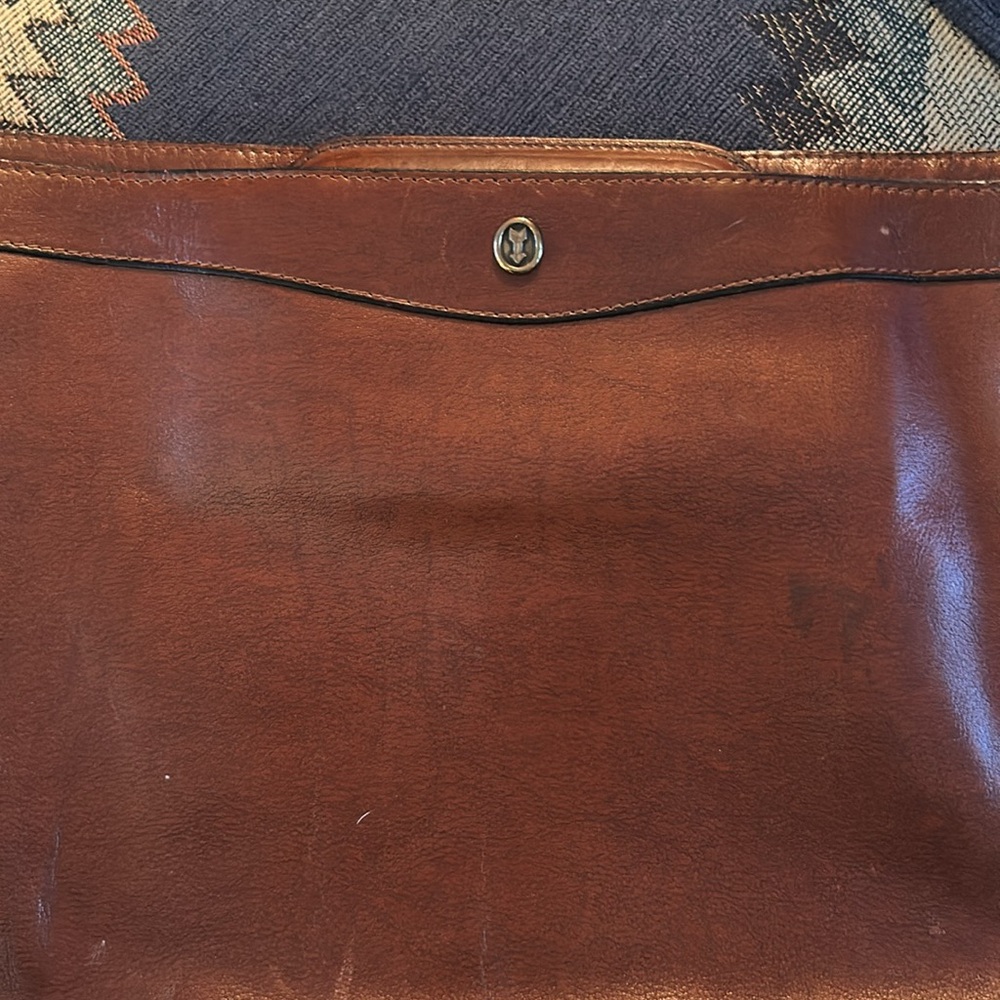 GOLDPFEIL Authentic Burgundy Leather Briefcase (Missing Shoulder Strap) - Picture 12 of 12